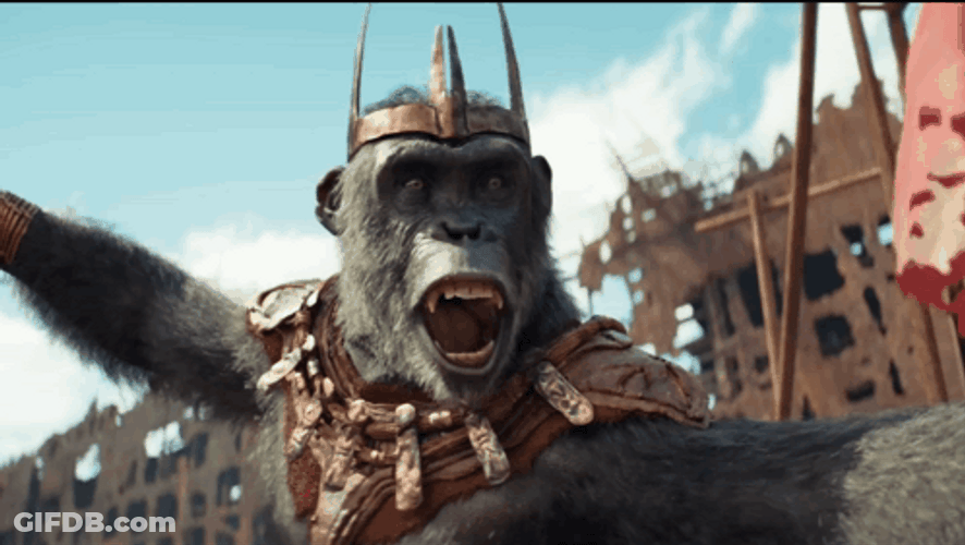 Caesar Enemy Screams GIF