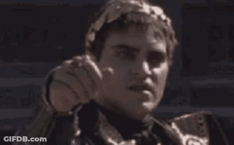 Caesar Forced Thumbs Up GIF