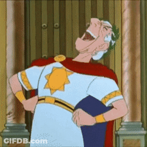 Caesar Laughing So Hard GIF