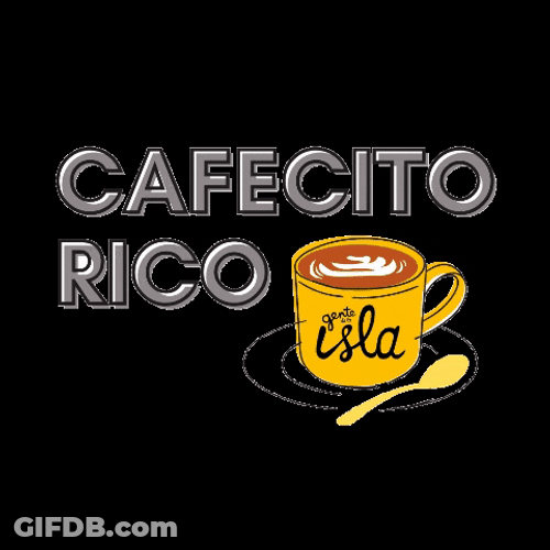 Cafecito Rico Cafe Product Advertisement GIF