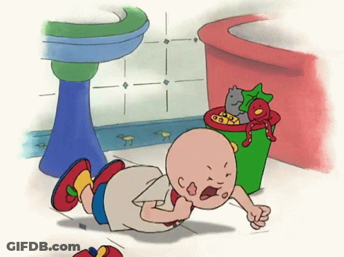 Caillou Crawling GIF