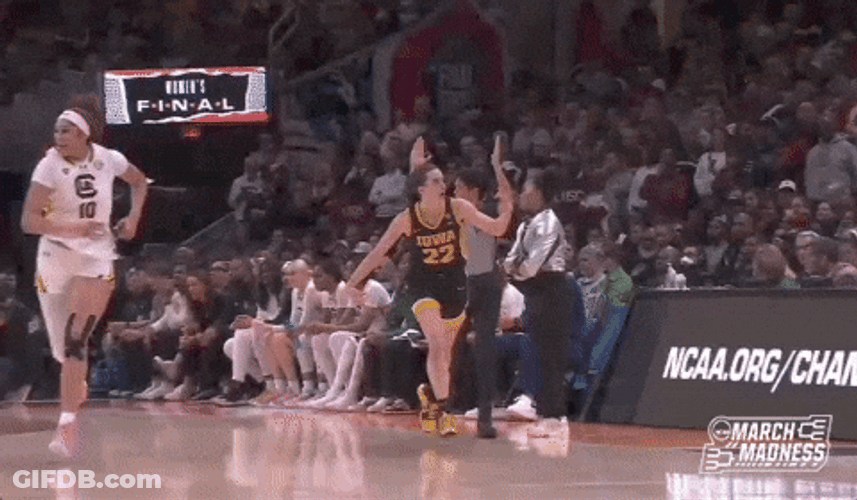 Caitlin Clark Acknowledging The Crowd GIF