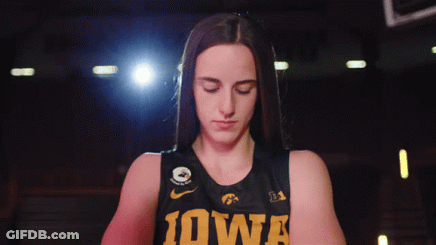 Caitlin Clark Aesthetic Headshot GIF
