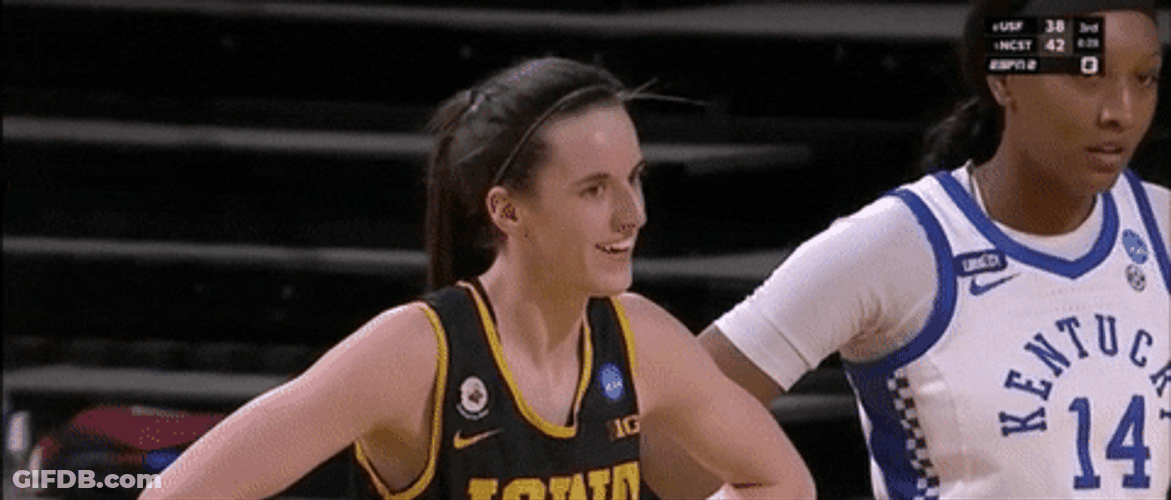 Caitlin Clark Big Smile WNBA GIF