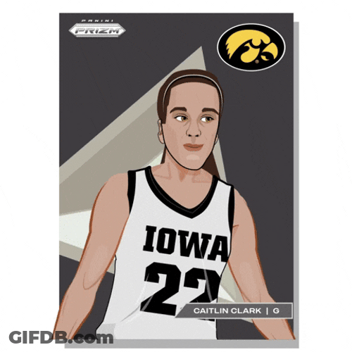 Caitlin Clark Cartoon Illustration GIF