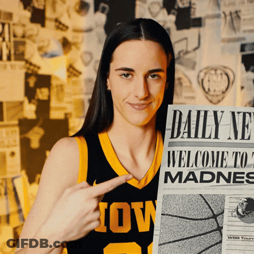Caitlin Clark Daily News Broadsheet GIF