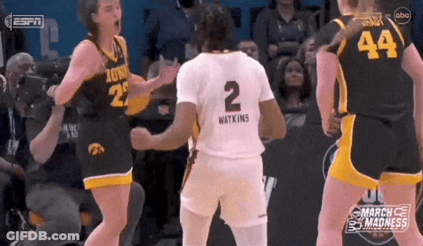 Caitlin Clark Frustrated Reaction Complaining GIF