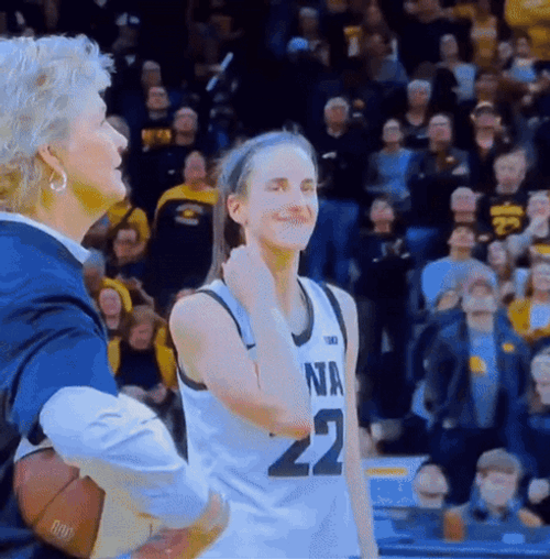 Caitlin Clark Heart Hand Signal GIF