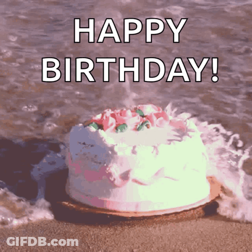 Cake Beach GIF