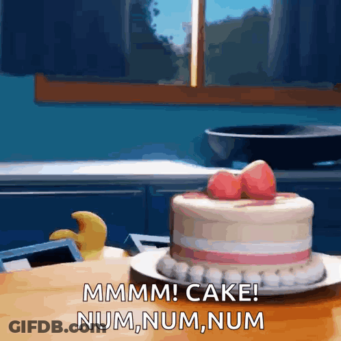 Cake Num Num Num GIF