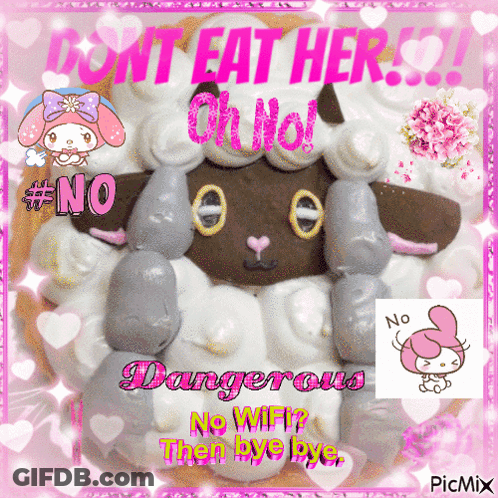 Cake Saying Dont Eat Her Oh No GIF