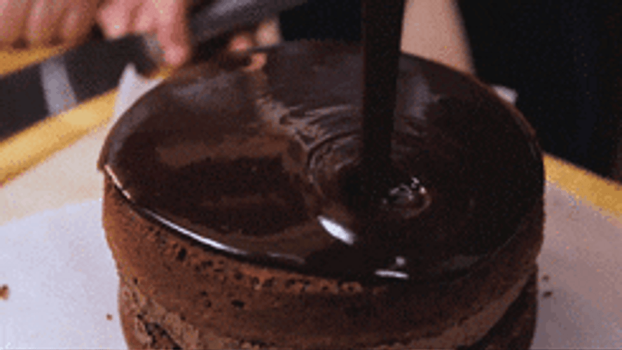 Cake With Chocolate Ganache GIF