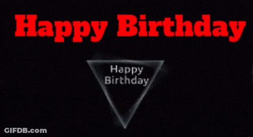 Cake With Slice Taken Out Saying Happy Birthday Dr Joy GIF