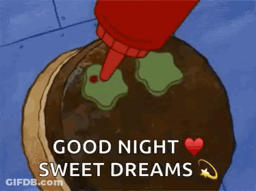 Cake With Smileys And Good Night GIF