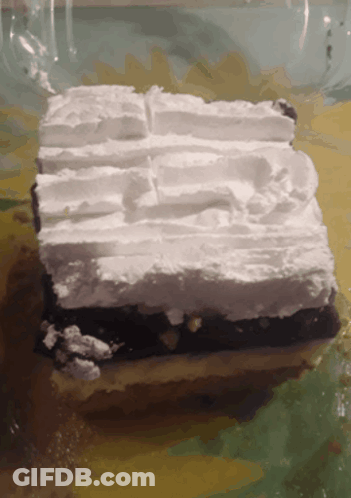 Cake With Whipped Cream GIF