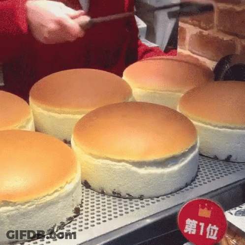 Cakes On Tray With 1St Sign GIF