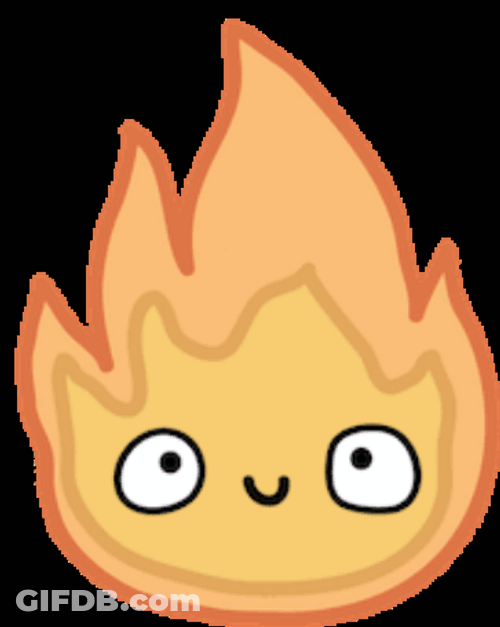 Calcifer Being A Cute Fire GIF