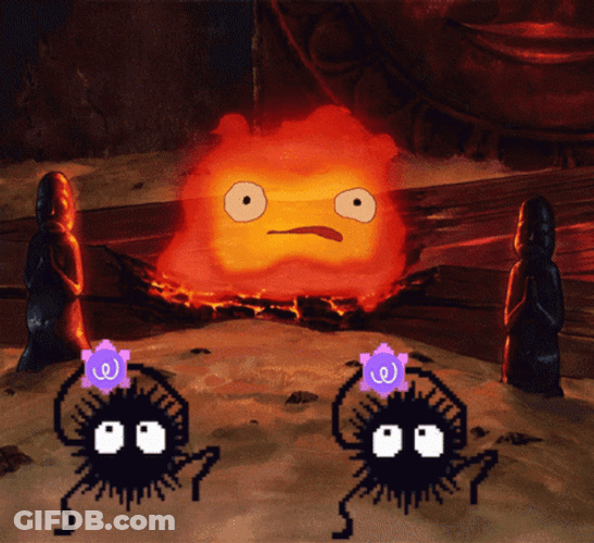 Calcifer Having A Dance Buddy GIF