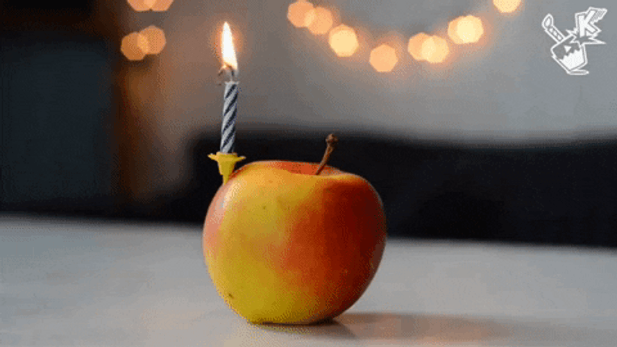 Calcifer On A Little Candle GIF