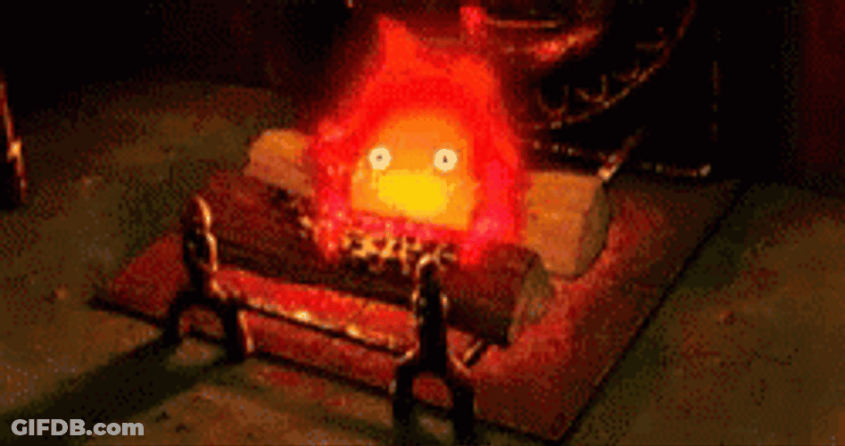 Calcifer She Likes My Spark GIF