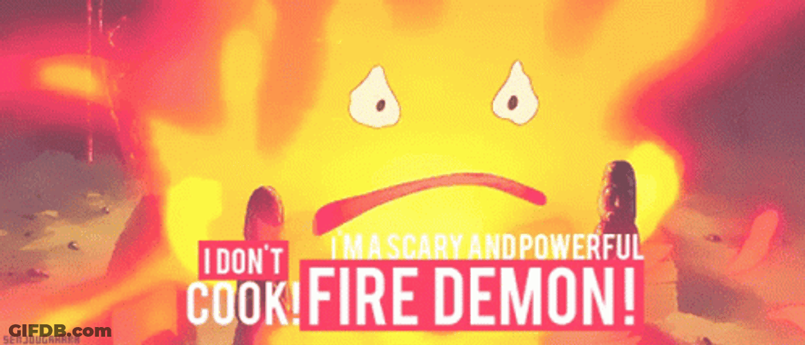 Calcifer The Fire Demon GIF