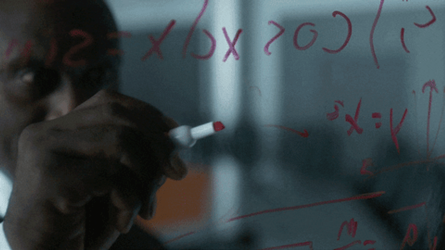 Calculating Math Teacher Meme GIF
