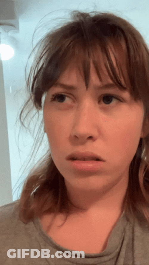 Calculating Woman Confused Face GIF