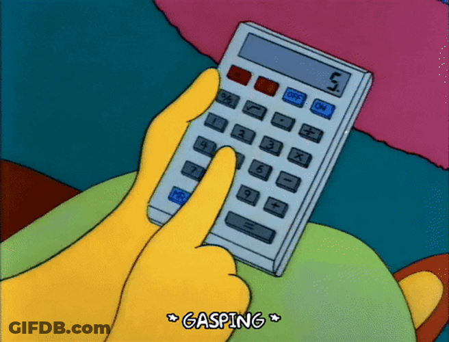 Calculator Computing 5200 Numbers GIF