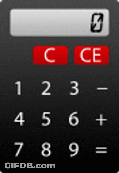 Calculator Fast Typing Loop GIF