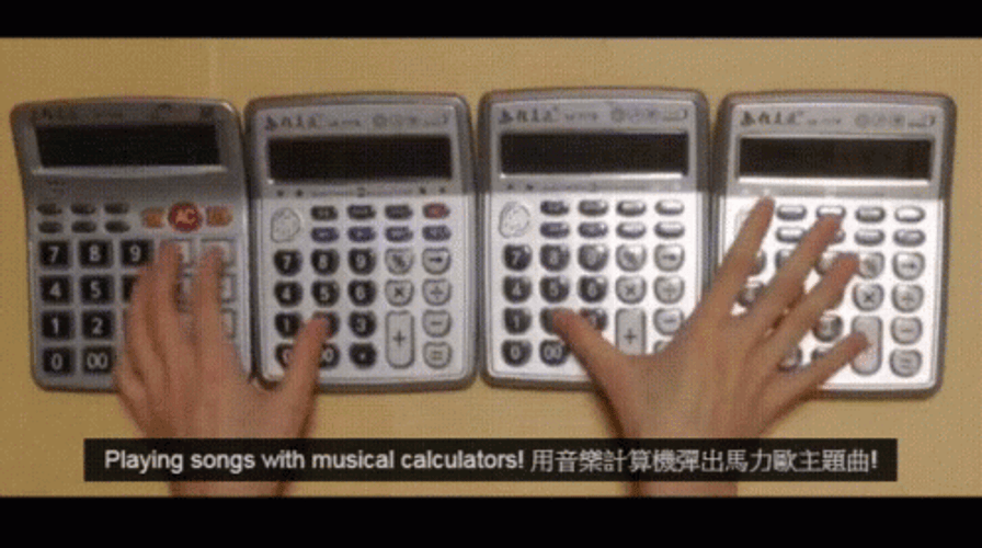 Calculator Musical Instrument GIF