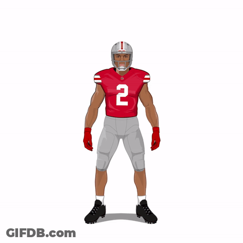 Caleb From Ohio State Holding Arms GIF