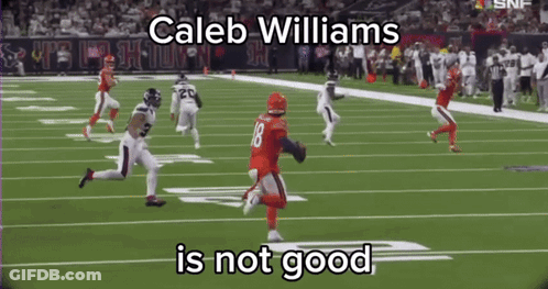 Caleb Williams Bad Football Game GIF