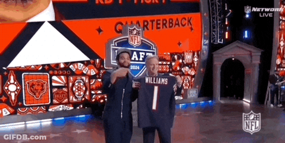Caleb Williams Being Extremely Proud GIF