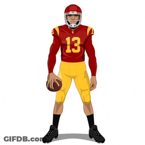 Caleb Williams Cartoon In Motion GIF