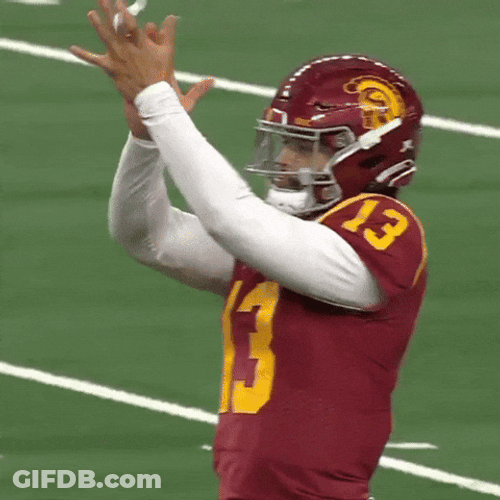 Caleb Williams Clapping On The Game GIF