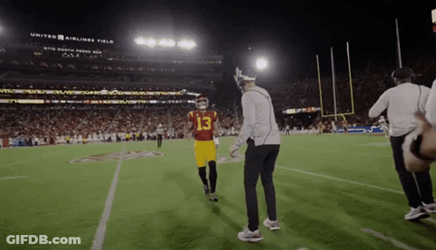Caleb Williams During The Game GIF