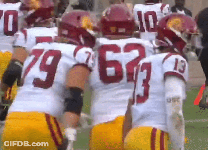 Caleb Williams Game Fighting Spirit GIF