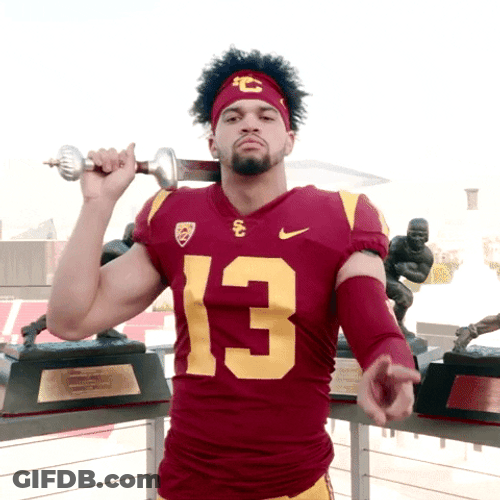 Caleb Williams Gives Peace GIF