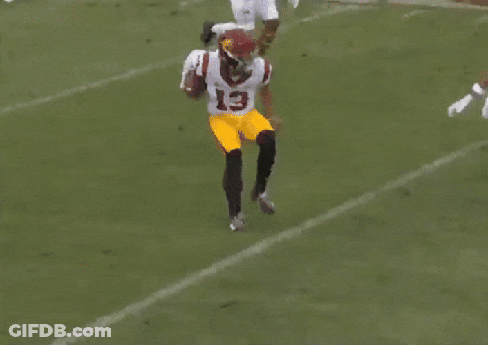 Caleb Williams Making It To The Goal GIF