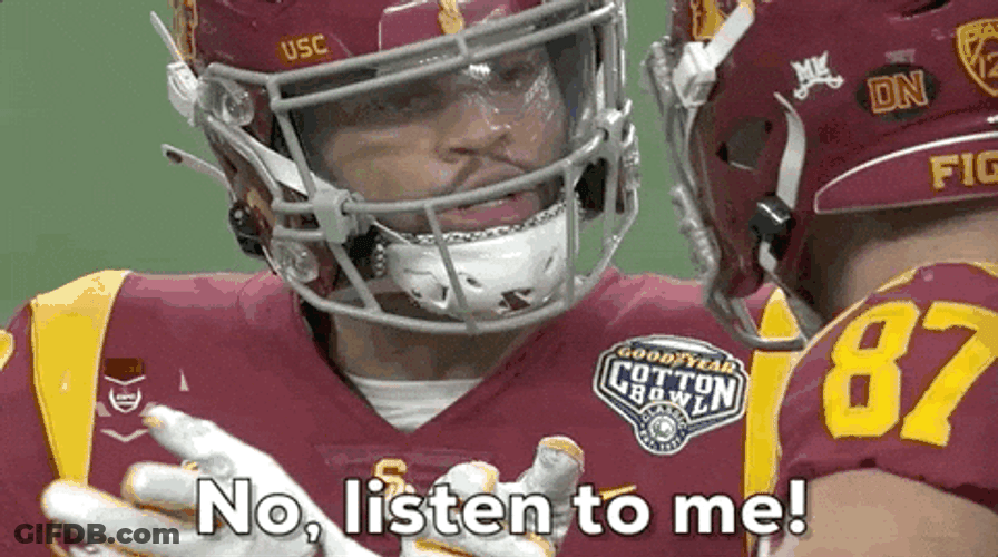 Caleb Williams No Listen To Me GIF