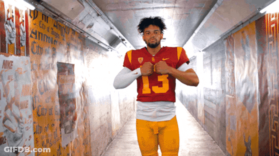 Caleb Williams Number 13 Uniform GIF