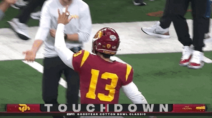 Caleb Williams On Game Break GIF