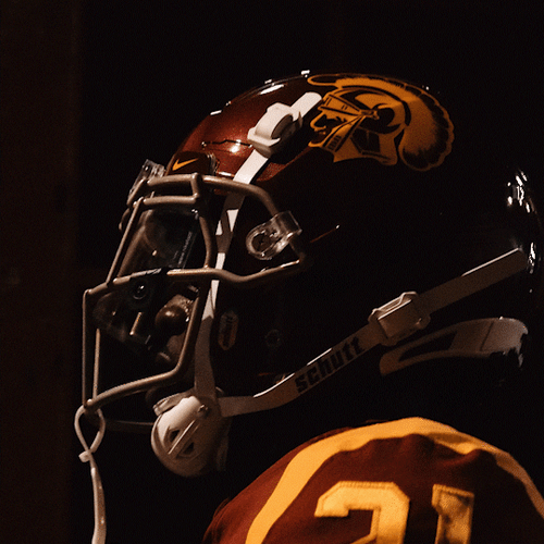Caleb Williams Redskin Helmet GIF