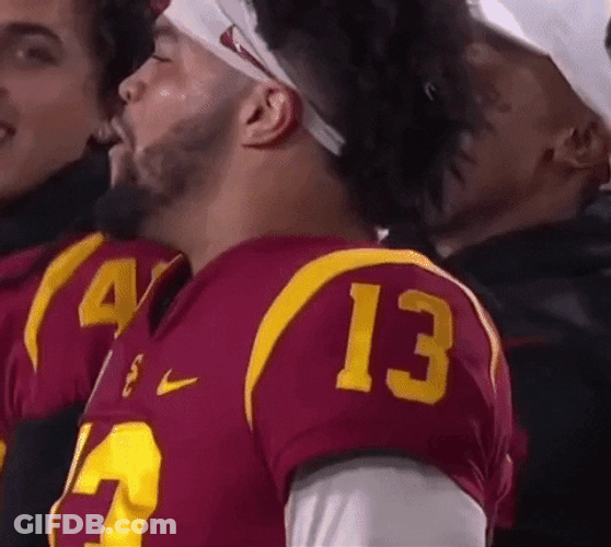 Caleb Williams Shouting Out On Game GIF