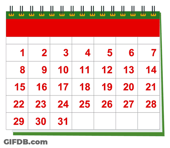 Calendar Christmas Day Mark GIF