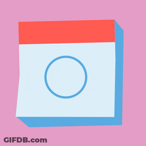 Calendar Date Night Check Mark GIF