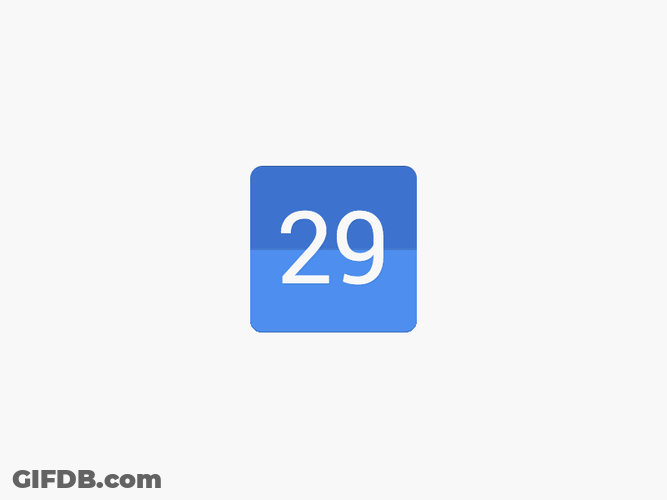 Calendar Days Flipping GIF