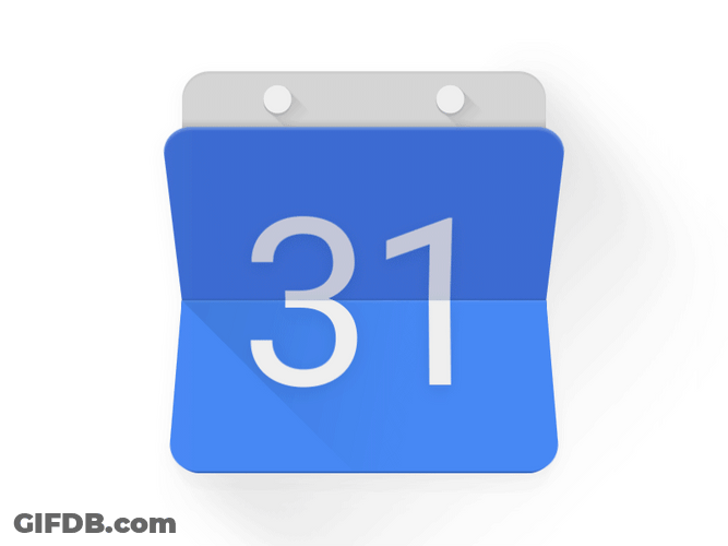 Calendar Flipping Days Countdown GIF