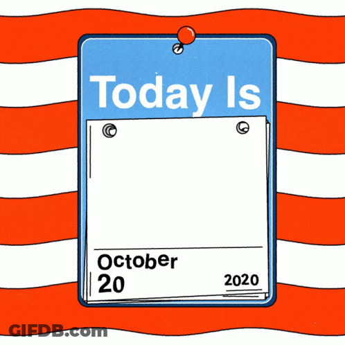 Calendar National Early Voting Day GIF