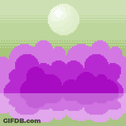 Calendar Purple Cloud GIF